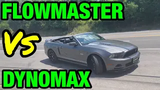 Ford Mustang GT 5.0L COYOTE V8: FLOWMASTER FLOW FX Vs DYNOMAX RACE BULLETS!