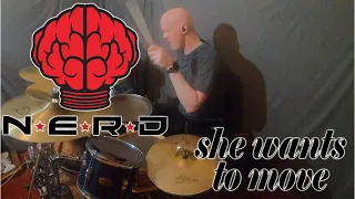 N.E.R.D. - she wants to move (drum cover)