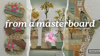 Using A Masterboard To Make Cards & Reviewing Amazon Collage Supplies!