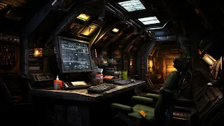 Spaceship Crew Cabin Ambient. Sci-Fi Ambiance for Sleep, Study, Relaxation