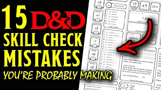 15 Common D&D Skill Check Mistakes and How to Avoid Them