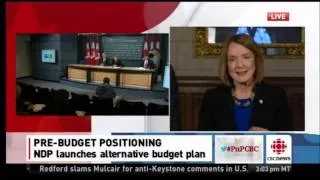 Peggy Nash Talks 2013 Canadian budget