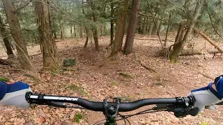 Getting rowdy on crazy old school downhill laps