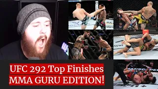 TOP FINISHES From UFC 292 Fighters! MMA GURU Reaction Edition!