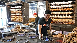 놀라운 과정으로 만드는 참나무 닭 장작구이 / How to make a oak firewood roasting chicken / Korean street food