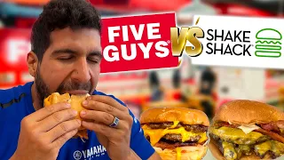 Hamburger CHALLENGE - FIVE GUYS VS SHAKE SHACK