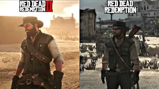 Red Dead Redemption 1 VS Red Dead Redemption 2 Comparison (Blackwater, Armadillo, Tumbleweed)