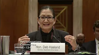 Sen. Merkley Questions Secretary Haaland during Senate Interior Appropriations Subcommittee Hearing