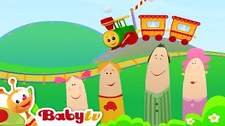 🚂 Tren chu chu | 👪 aventura familiar de títeres de dedos | dibujos animados @BabyTVSP