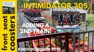 Intimidator 305 ADDING A 2ND TRAIN! 4K POV Kings Dominion 2017 Roller Coaster Intamin Giga I-305