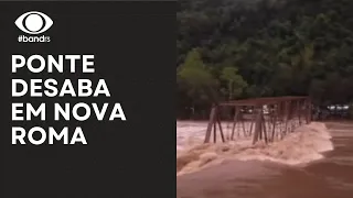 Ponte desaba em Nova Roma