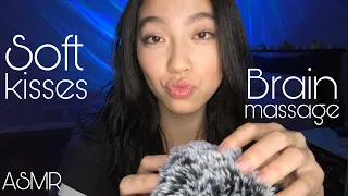 ASMR 💋 ONE HOUR of Soft Kisses Mouth Sounds & Fluffy Mic Brain Massage 💆🏻‍♀️ 긴장을 풀고 잠들다 | 放鬆入睡