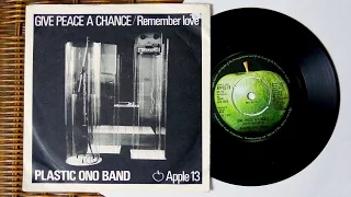 John Lennon / Plastic Ono Band - GIVE PEACE A CHANCE / Remember Love - Single Vinyl 7" Unboxing