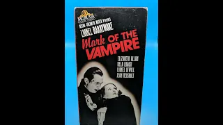 Opening & Closing to Mark of the Vampire (1935) 1987 VHS