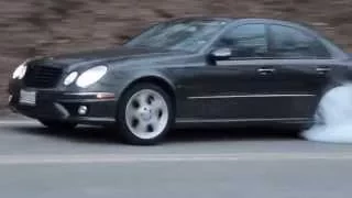 Mercedes E55 smokey burnout by Speedycop