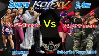 KOF XV🔥Zamin Tw [ joe/king/Yamazaki ] Vs🔥 tj Amir [ clark/Ralf/O.shermie ]👌