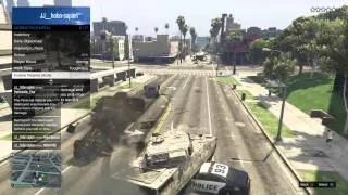 Grand Theft Auto V tank rampage