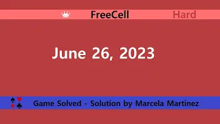 Microsoft Solitaire Collection | FreeCell Hard | June 26, 2023 | Daily Challenges