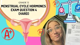MENSTRUAL CYCLE HORMONES | EXAM Q 4 (HARD)