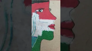 I Made the flag of India with face #shorts #reverse #youtubeshorts #satisfying