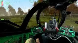 Arma 2 | Mi-24D Fran's Auto rotation emergency landing