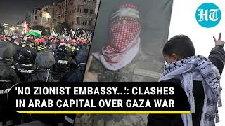 'Oh Hamas, Bomb Tel Aviv': Arabs Erupt Against Israel; Clashes Outside Israeli Embassy In Jordan