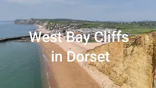 West bay and cliffs in Dorset.  DJI Mini 4pro