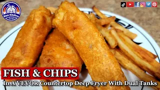 Fish & Chips In A VEVOR Countertop Deep Fryer With Dual Tanks