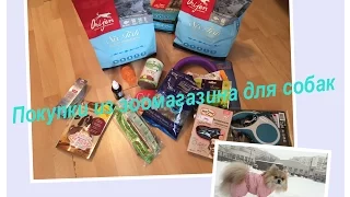 Покупки из зоомагазина для собак