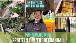 FarmVlog#65 Kommt die Spritze über den TÜV? Erdbeeranbau im Tunnel