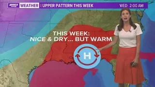 Nice but warm week ahead; cold front next weekend