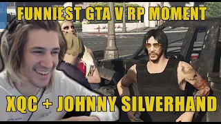 (PT2) xQc Meets Johnny SilverHand in GTA V RP | Funniest GTA RolePlay Moment Ever | NO PIXEL 3.0 RP