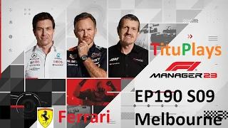 F1 Manager 2023 | Ferrari | EP190 S09 Melbourne