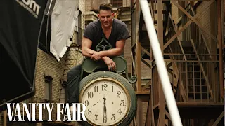 Channing Tatum Poses in the Rain for Annie Leibovitz