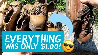 EVERYTHING at this YARD SALE was ONLY A DOLLAR!? | Garage Sale Hunting to RESELL on Ebay & Poshmark