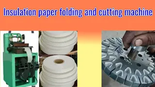 Insulation paper folding and cutting machine|winding paper folding and cutting machine