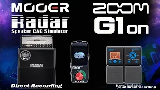 ZOOM G1on + Mooer RADAR RECTIFIER Distortion G1xon [Impulse Response].