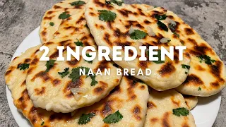 2 Ingredient Naan Bread In 15 Minutes!