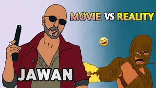 JAWAN movie vs reality | shah rukh khan | nayanthara | atlee |🤣 funny spoof | mv creation