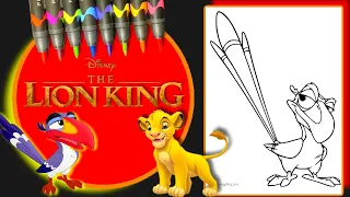 Coloring Zazu! Disney The Lion King