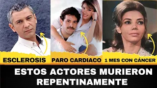 Estos 3 actores FALLECIERON REPENTINAMENTE y son recordados por su GRAN TALENTO