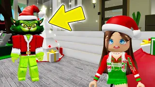 I GOT ADOPTED by the GRINCH!! *Brookhaven Roleplay*