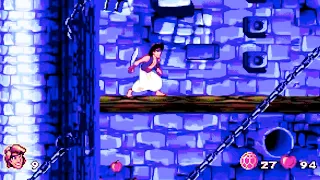 ALADDIN Video Game "Sultan's Dungeon" (1993) Sega Genesis - Disney