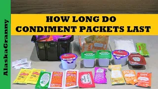 How Long Do Condiments Condiment Packets Last