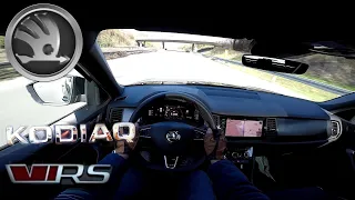 Skoda Kodiaq RS 2.0 BiTDI (239 PS) POV Testdrive AUTOBAHN Beschleunigung & Speed