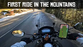 I Climb the SEMNOZ with my 125cc (Honda CBF125)