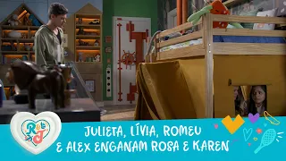 Julieta, Lívia, Romeu e Alex enganam Karen e Rosa | A Infância De Romeu e Julieta