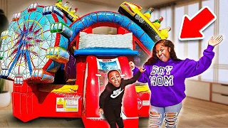 We Put A MASSIVE BOUNCE HOUSE In Our LIVING ROOM!! | VLOGMAS DAY 18