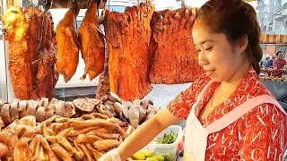 Phnom Penh Street Food - The Quick Dinner Boxes of BBQ Pork, Braised Pork & Roast Ducks