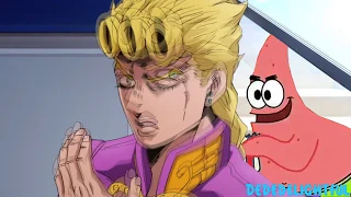 Golden Wind "Taste Of a Liar" scene but Bucciarati is replaced by Patrick